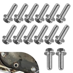 14 PCS Differential Cover Bolts M8 1.25 x 20mm Stainless Steel for Cars