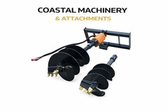 Wolverine Skid Steer Attachment Auger Post Hole Hydraulic Digger 12” & 18” Bits