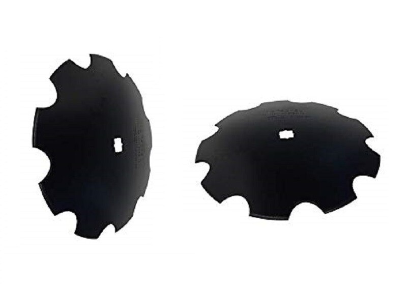 2 of 22″ Notched Disc Harrow Blade 1-1/8″ x 1-1/4″ Square 6 Gauge 5 MM Thick