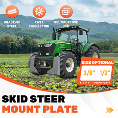 1/4″ 3/8″ HD 1/2″ Quick Tach Attachment Mount Plate Skid Steer