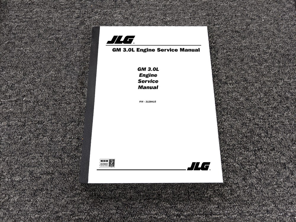JLG GM 3.0L Engine Shop Service Repair Manual PN 3128415