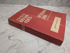 1966 BREGAN PARTS INTERCHANGE BOOK PASSENGER CAR EDITION REFERENCE MANUAL
