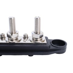 Red & Black 5/16″ 4 Stud Power Distribution Block -BUSBAR- With Cover