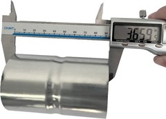 Universal ID 2.125″ 2-1/8 Inch Exhaust Coupler Stainless Steel Exhaust AdapterSi