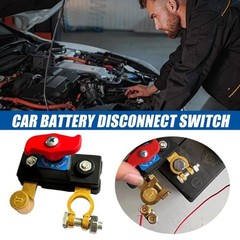 Car Battery Disconnect Isolator Cut Off Switch 12/24V Universal Battery Terminal
