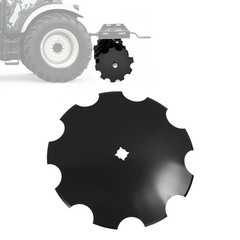 1 pcs 18″ Disc Harrow Blade 3.5mm 9-Gauge Notched For 1″ OR 1-1/8″ Square Axle