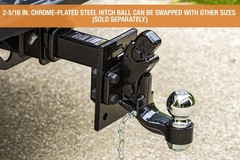 Buyers Products BH82516 8-Ton Combination Hitch w/ 2-5/16 in Ball, Pintle Hoo…