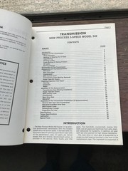 GENERAL MOTORS GM X-7B-09C Truck Unit Repair Manual Transmission New Process 542
