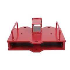 2″ Trailer Forklift Hitch Receiver For Dual Pallet Forks Tow Attach Adapter