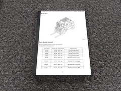 Mitsubishi FG40K Forklift w GM4.3L Engine Chassis Mast & Options Service Manual