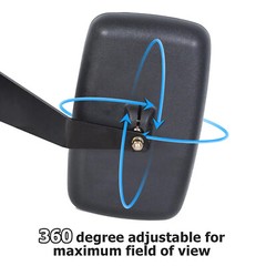 Left & Right Value Mirrors For JOHN DEERE 5000 & 6000 Series #DM2455000