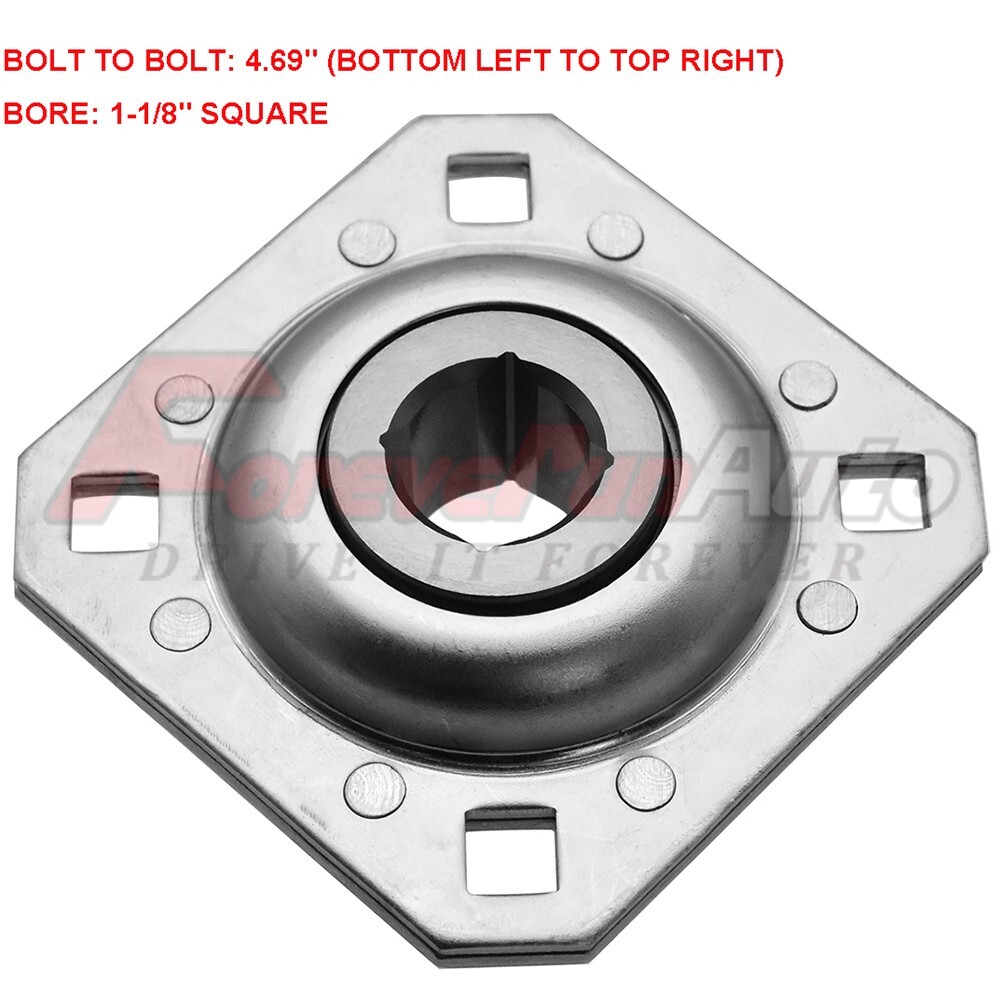 FD208R1-1/8 ST208-1-1/8N Harrow Flange Disc Bearing Unit 1-1/8″ Square Bore