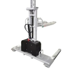 Semi-Electric Straddle Loader Self-Lifting Stacker Rough Terrain 2200 LBS 51″H