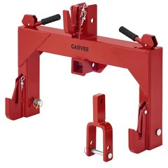 For CAT 1 Tractor: 3000lbs 3 Point Quick Hitch w/ 2″ Receiver Farm-Ready
