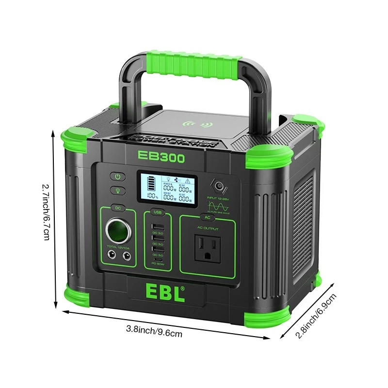 EBL eb300 330W 288.6Wh Portable Power Station Charger Generator Battery