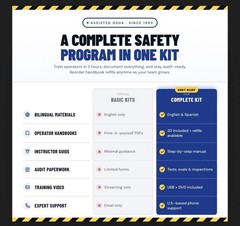 Forklift Safety Training Kit English Spanish 20 Operators OSHA Certified