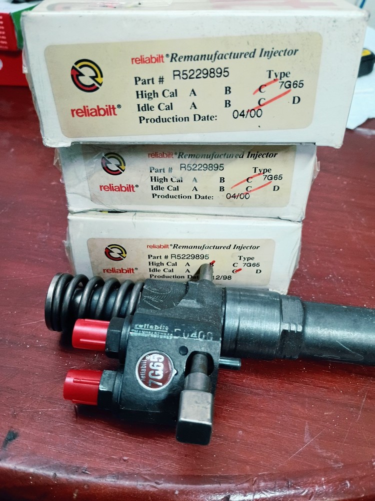DETROIT DIESEL R-5229895 REMAN INJECTOR 7G65 SERIES 92 6 MONTH WARRANTY! two-cyc