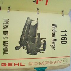 GEHL AGRICULTURE SERVICE OWNERS MANUAL BINDER OF Over 30 MIXED MANUALS