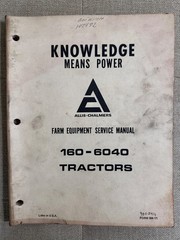 Allis Chalmers 160-6040 Tractor Farm Equipment Service & Shop Manual