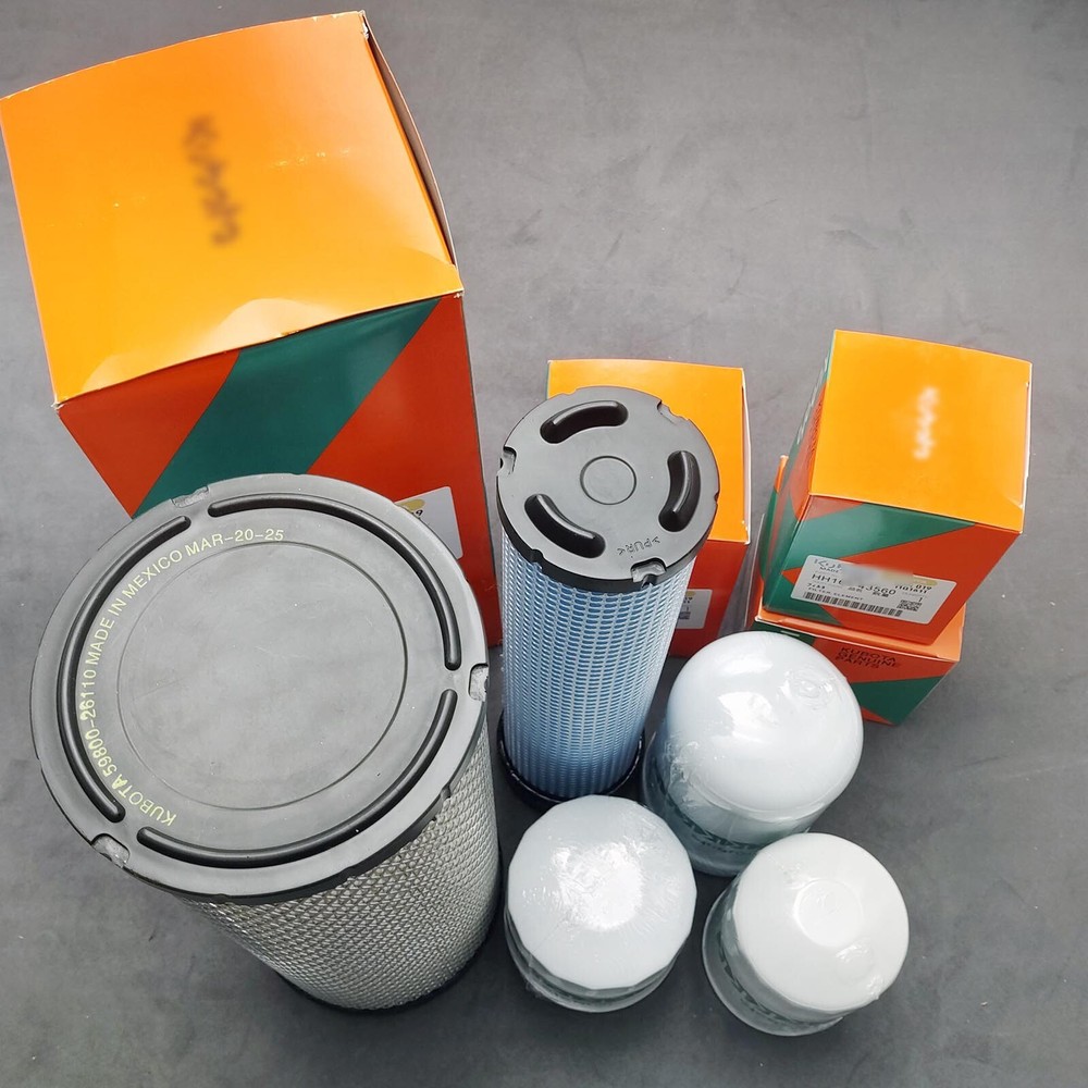New Complete Filter Service Kit for Kubota SVL75 SVL75-2 HST (SN 26157 & Below)