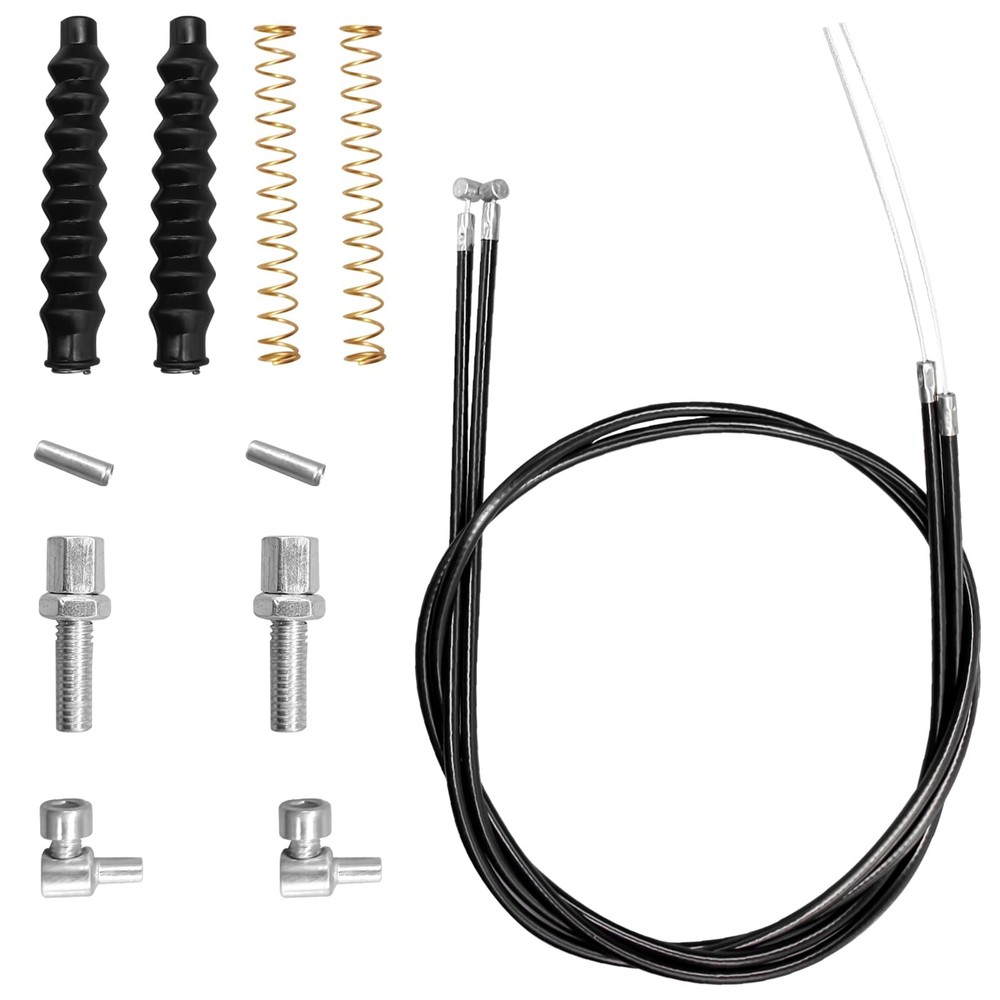 14Pcs Brake Cable Drive Rollator Replacement Parts, Parts Black