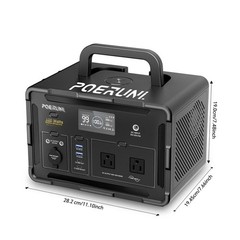 600W 519Wh Portable Power Station Solar Charger Generator Back Up RV Camping