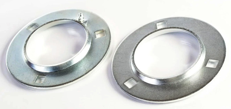 F3Z72 72MM 3-Hole Geasable Round Bearing Flange Flangette Pair