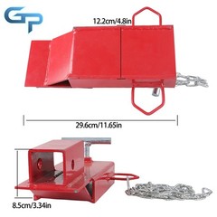 Insert Forklift Trailer Hitch Receiver 2″ for Pallet Forks Towing Adapter