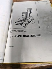 CATERPILLAR, 992C Wheel Loader, Service Manual Notebook vintage 1988