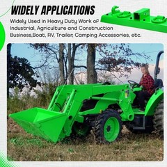 Heavy Duty Bolt On Compact Tractor Bucket Grab Hooks 2″ Receiver for John Deere