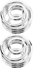 2 inch Barrel Coiled Solo Seat Springs for bobber, chopper Size: Chrome 2 inch