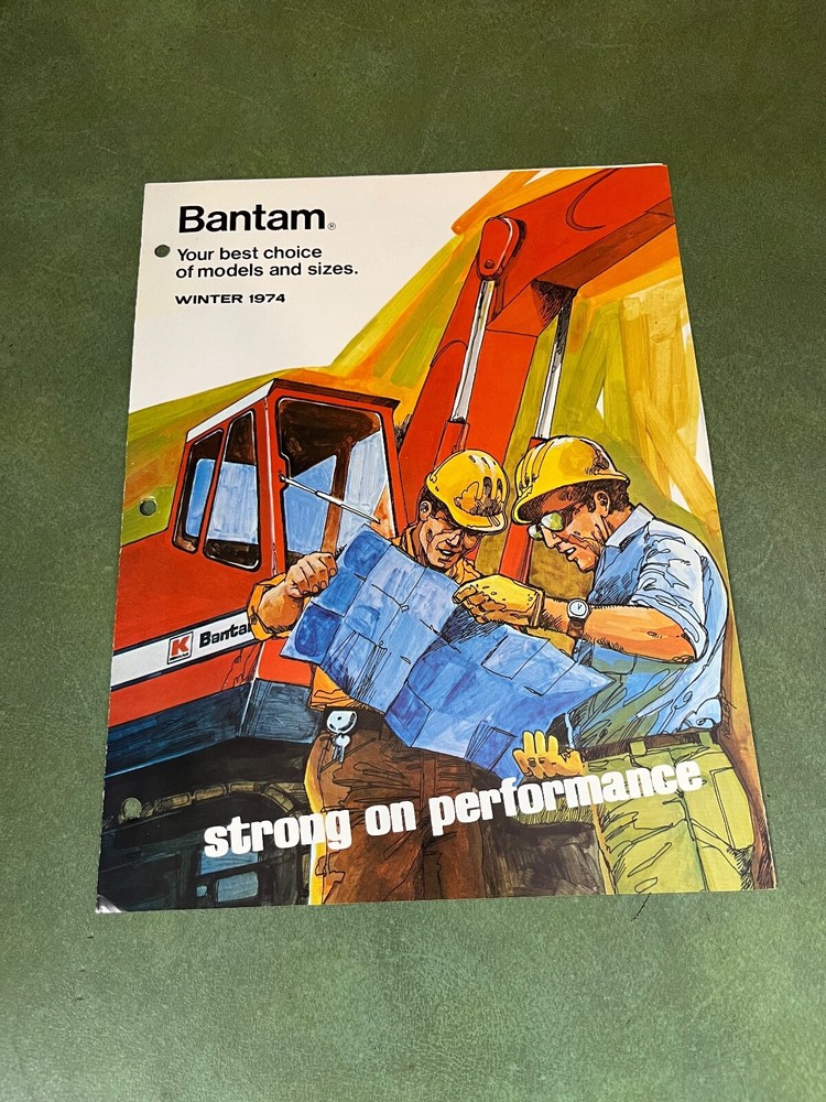 1974 Bantam Excavator Telekrane Teleskoop Full Line Catalog Brochure Koehring