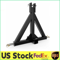3 Point 2″Receiver Trailer Hitch Heavy Duty Drawbar Adapter Cat 1 Tractor,Gloves