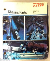 TRW CHASSIS PARTS CATALOG NO.XC-183P 1983 PASSENGER CAR AND LIGHT TRUCK