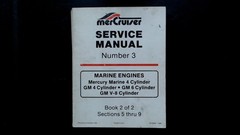 MerCruiser Service Manual Number 3 Marine Engines GM Mercury 1988