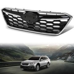 Front Bumper Upper Grille Chrome Subaru Outback 20-22 J1010AN010 Black Chrome