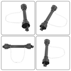 PTO Shaft PTO Driveshaft 1-3/8″ 6 Spline/Round T4 Black 30-39″ for Tractor