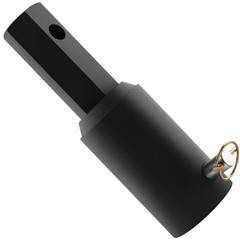Heavy Duty 2″ Auger Adapter Female Round to Hex for Skid Steer Implement