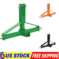 3 Point Hitch 2” Trailer Receiver Hitch Tow Drawbar Category 1 Tractor Adapter