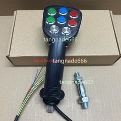 Excavator Agricultural Harvester Electric Control 9 Button Joystick Handle Glue