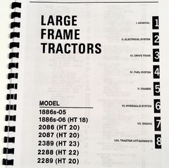 Bolens 1886s-05 1886s-06 HT 18 2086 HT20 2087 Tractor Service Manual Repair Shop