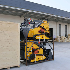 Mini Skid Steer Loader 24HP 4-in-1 Bucket 3-Stage Pump Hydraulic System Upgraded