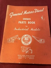 General Motors Diesel , Owners Parts Book for Industrial Models