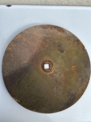 Vintage Set Of 4 Farm Implement Disc Plow Blade
