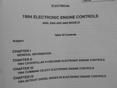 INTERNATIONAL NAVISTAR 9200 9300 9400 Semi Truck Tractor Service Manuals