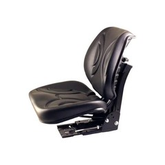 Low Back Seat Black Vinyl with Mechanical Suspension fits Kubota