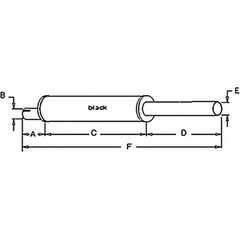 70207310 Muffler Fits Allis Chalmers Tractor Models 160 6040 Perkins Diesel