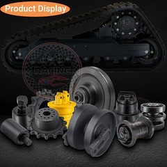 4PCS Bottom Roller For Bobcat T140 T190 T200 T320 T300 T750 T590 T630 T650 T770