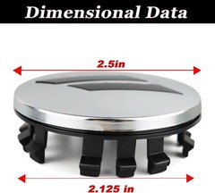4pcs 63mm 2.5 inches Slash Wheel Center Cap Covers Fit for Dodge Charger