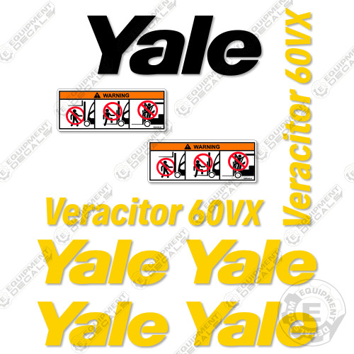 Fits Yale Veracitor 60VX Decal Kit Forklift – 7 YEAR OUTDOOR 3M VINYL!